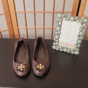 Tory Bruch Tortoise Shell Ballet Flats